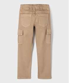 pantalon cargo 6 poches garcon[missing] beige standard pantalonsG606401_4