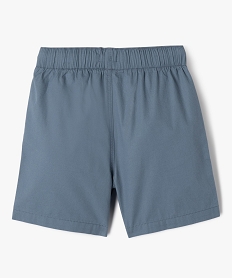 bermuda en toile legere a taille elastiquee garcon bleu standardG607101_3