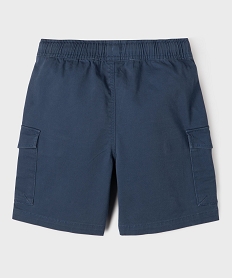 bermuda cargo taille ajustable garcon bleuG608001_3
