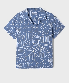 chemise imprimee garcon bleu standardG608701_2