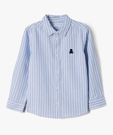 GEMO Chemise manches longues à rayures garçon - LuluCastagnette bleu standard