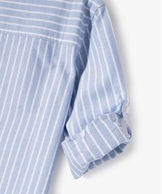 chemise manches longues a rayures garcon - lulucastagnette bleu standardG608901_3
