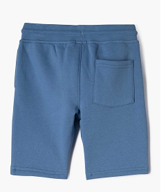 bermuda en maille avec interieur molletonne garcon bleuG609901_3