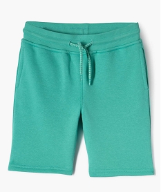 bermuda en maille avec interieur molletonne garcon bleuG610001_4
