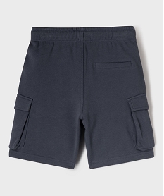 bermuda cargo en maille french terry garcon bleuG610601_3
