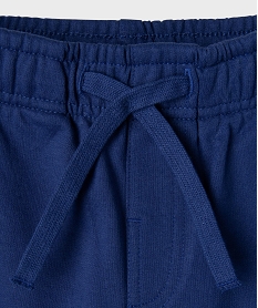 bermuda en maille coupe cargo garcon bleu standardG610801_2