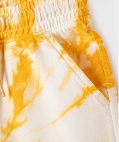 bermuda en coton avec taille elastique garcon jaune standardG610901_2