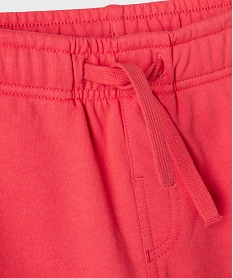 bermuda en maille coupe cargo garcon rouge standardG611001_3