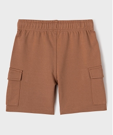 bermuda en maille coupe cargo garcon cafeG611201_3