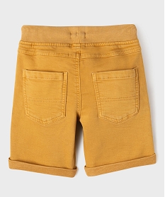bermuda en coton stretch coupe regular taille ajustable garcon orangeG611501_3