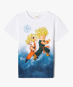 GEMO Tee-shirt manches courtes motif manga garçon - Dragon Ball Super bleu standard