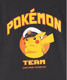 tee-shirt manches courtes imprime pikachu garcon - pokemon gris standard tee-shirtsG613001_2