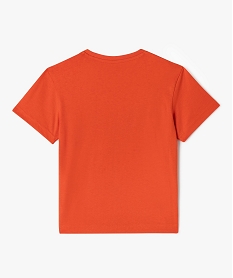 tee-shirt a manches courtes a motif streetwear garcon orange standard tee-shirtsG613201_3