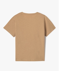 tee-shirt a manches courtes a motif streetwear garcon beige standard tee-shirtsG613301_3