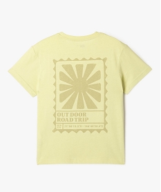 tee-shirt manches courtes imprime devant et dos garcon jaune standard tee-shirtsG613701_4