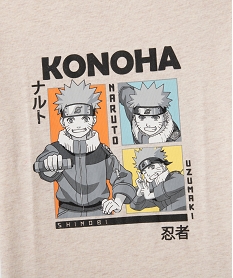 tee-shirt manches courtes en coton imprime garcon - naruto beige tee-shirtsG615001_2