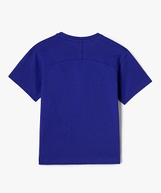 tee-shirt manches courtes coupe oversize theme sport garcon bleu standard tee-shirtsG615301_4