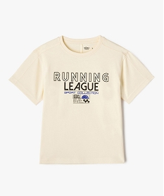 tee-shirt manches courtes coupe oversize theme sport garcon blanc chine tee-shirtsG615401_2