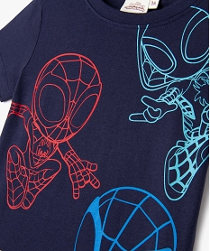 tee-shirt manches courtes avec motif spidey garcon - marvel bleu tee-shirtsG615601_2