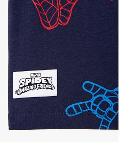 tee-shirt manches courtes avec motif spidey garcon - marvel bleu tee-shirtsG615601_3