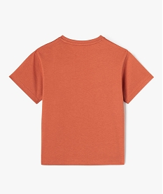 tee-shirt manches courtes avec motif animal garcon rouge vif tee-shirtsG615901_3