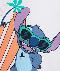 tee-shirt manches courtes a motif stitch garcon - disney blanc standard tee-shirtsG618201_2