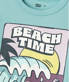 tee-shirt manches courtes avec motif surf garcon bleu standard tee-shirtsG619001_2