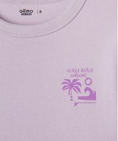 t-shirt manches courtes imprime garcon violet tee-shirtsG619101_2