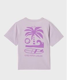 t-shirt manches courtes imprime garcon violet tee-shirtsG619101_3