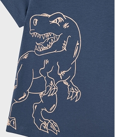 tee-shirt manches courtes avec motif animal garcon bleu tee-shirtsG619301_2