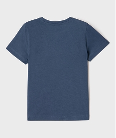 tee-shirt manches courtes avec motif animal garcon bleu tee-shirtsG619301_3
