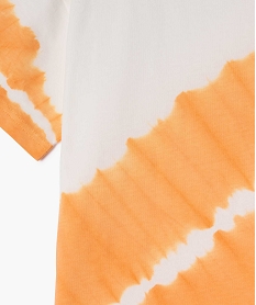 tee-shirt manches courtes bicolore garcon orange standard tee-shirtsG619601_2