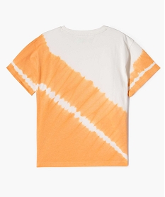 tee-shirt manches courtes bicolore garcon orange standard tee-shirtsG619601_3