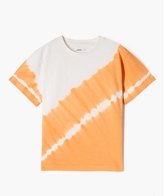tee-shirt manches courtes bicolore garcon orange standard tee-shirtsG619601_4