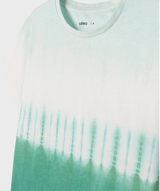 tee-shirt manches courtes bicolore garcon vert standard tee-shirtsG619701_2