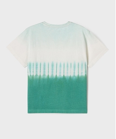 tee-shirt manches courtes bicolore garcon vert standard tee-shirtsG619701_3
