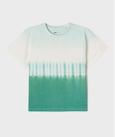tee-shirt manches courtes bicolore garcon vert standard tee-shirtsG619701_4