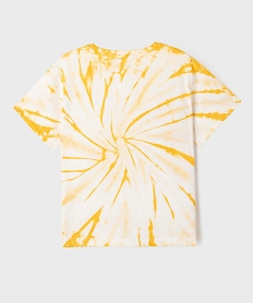 tee-shirt manches courtes en coton tie-and-dye garcon jaune standard tee-shirtsG619801_3