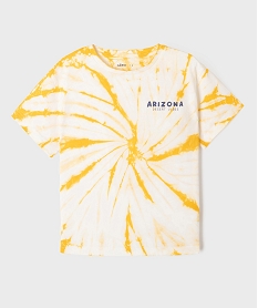 tee-shirt manches courtes en coton tie-and-dye garcon jaune standard tee-shirtsG619801_4