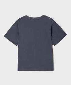 tee-shirt manches courtes avec inscription garcon bleu tee-shirtsG620001_3
