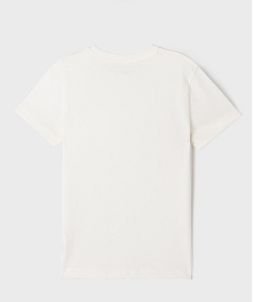 tee-shirt manches courtes avec poche poitrine garcon blanc standard tee-shirtsG620601_3