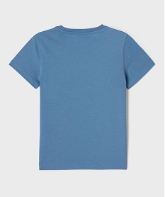 tee-shirt manches courtes avec poche poitrine garcon bleu standard tee-shirtsG620701_3