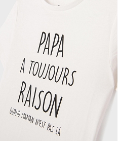 tee-shirt manches courtes avec inscription garcon blanc standard tee-shirtsG620801_2
