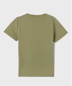tee-shirt manches courtes a sequins reversibles garcon vert standard tee-shirtsG620901_3