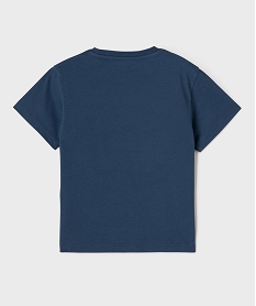 tee-shirt manches courtes avec motif en sequins garcon bleu tee-shirtsG621901_3