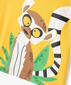 tee-shirt manches courtes avec motif exotique garcon jaune standard tee-shirtsG622201_2