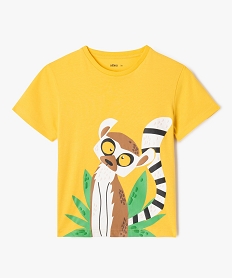tee-shirt manches courtes avec motif exotique garcon jaune standard tee-shirtsG622201_4