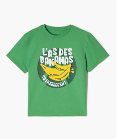 tee-shirt manches courtes avec motif exotique garcon vert standard tee-shirtsG622401_4