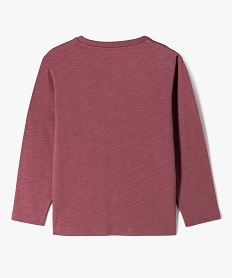 t-shirt manches longues poche garcon rose tee-shirtsG622901_3