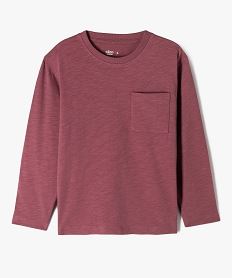 t-shirt manches longues poche garcon rose tee-shirtsG622901_4